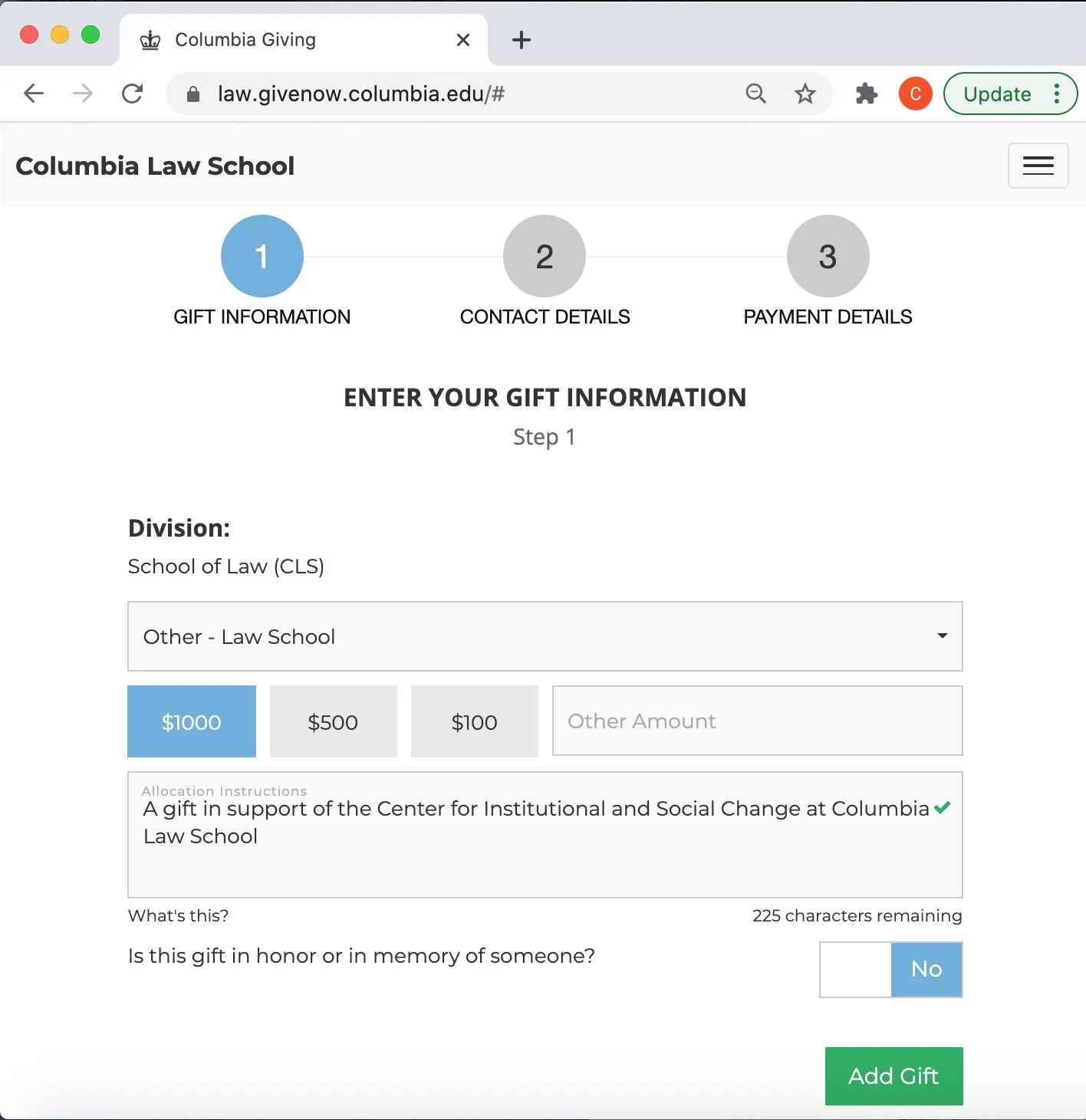 giving portal