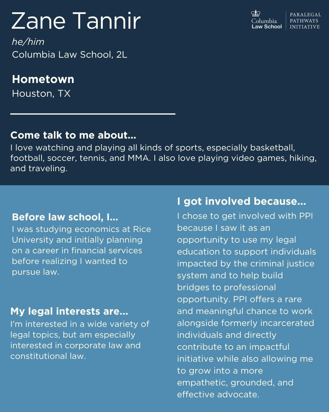 Zane Tanner PPI Profile 