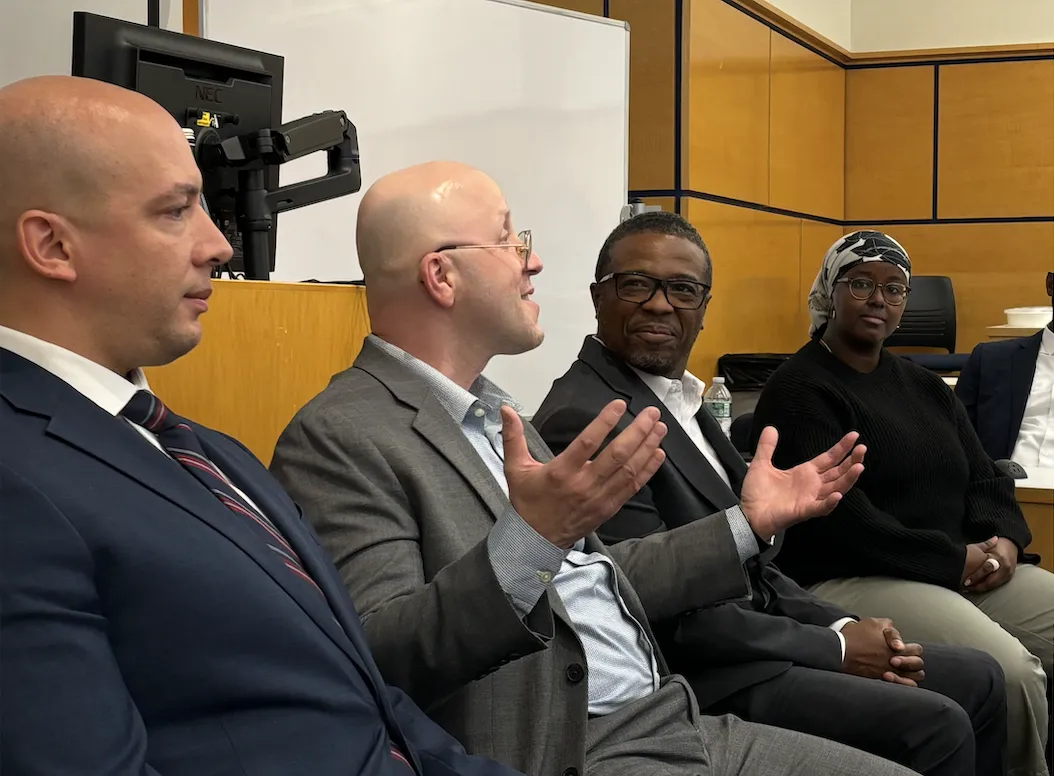 Panelists at an event.